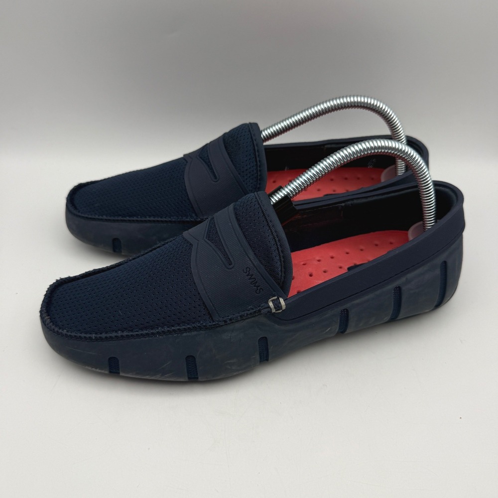 Swims Penny Loafer Driver Mens 7 Navy Blue Mesh Water Resistant Boat Shoes